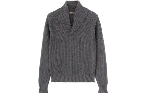 Loro Piana Sweaters Men's Gray V Neck Moderate Other