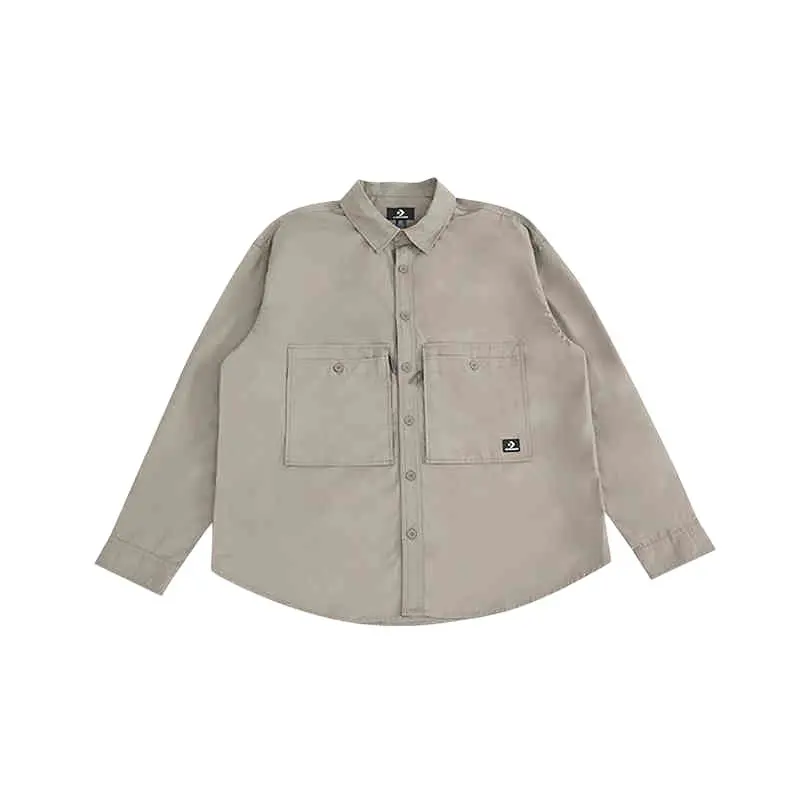 Converse Shirts Men's Dark Brown Lapel Moderate