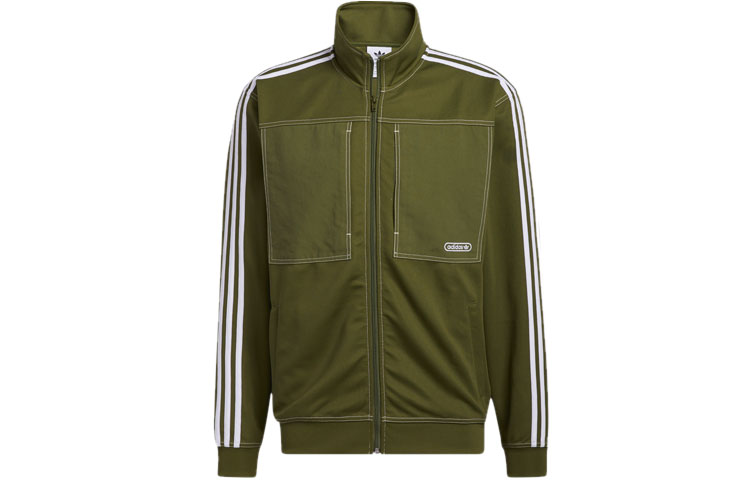 Мужская куртка adidas originals Ww Tt (зеленая) — фото 1
