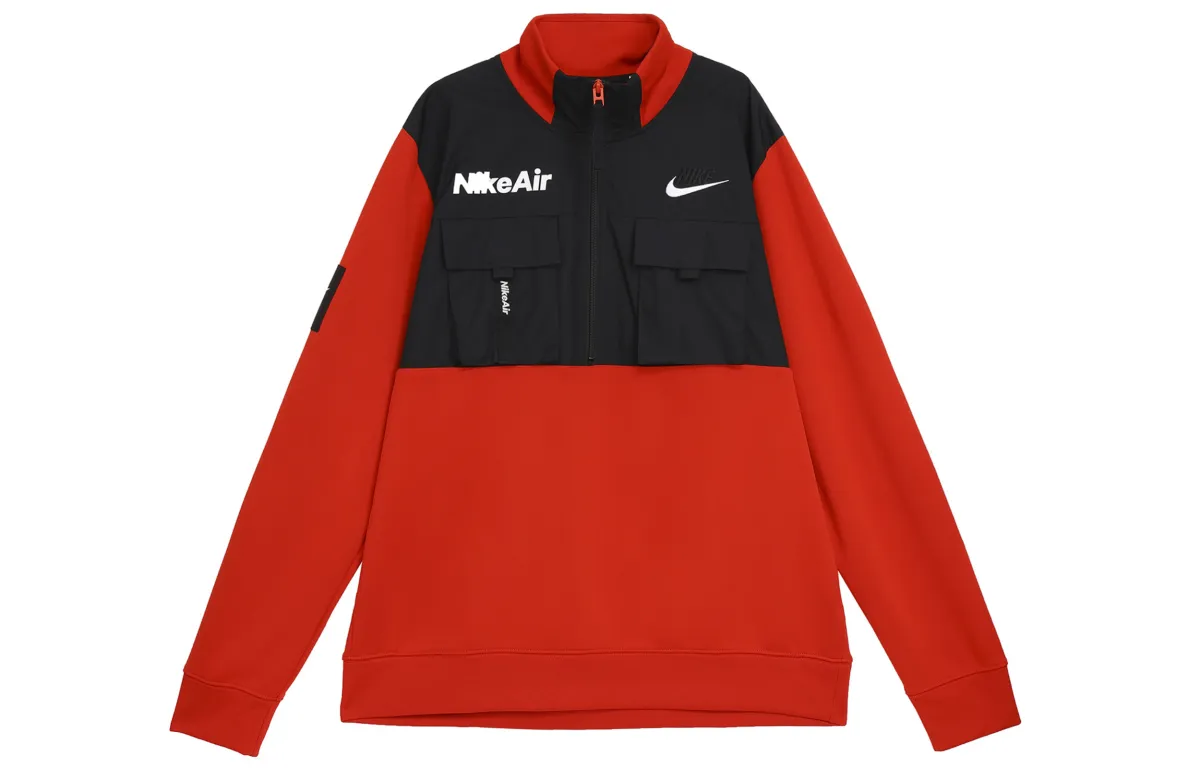 Nike Jackets Men's Red Stand Collar Moderate Other