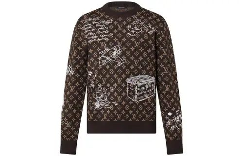 LOUIS VUITTON Pre Owned 2010 Monogram Wool Jumper