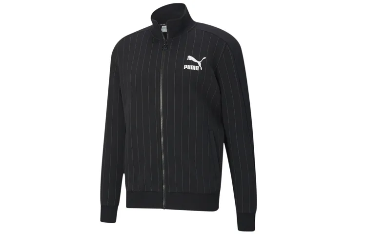 PUMA Fall 2022 T7 Collection Jackets Men's Black Stand Collar Thickened Other