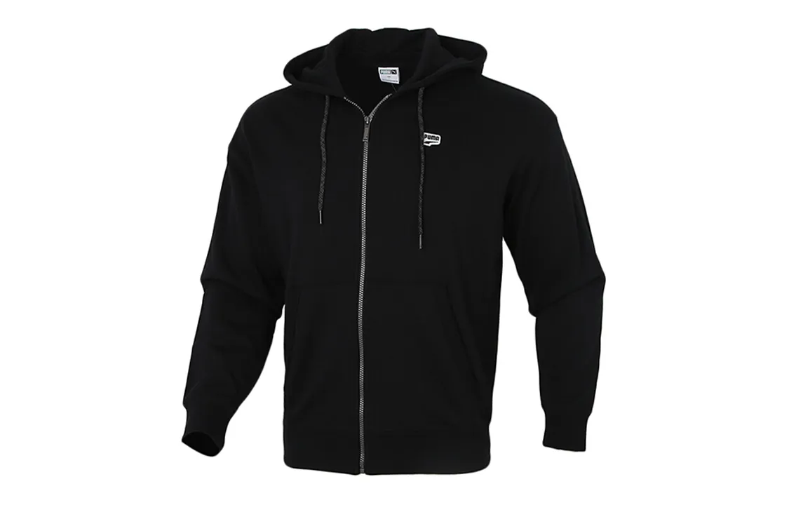 PUMA Jackets Men's Black Hooded Moderate Other