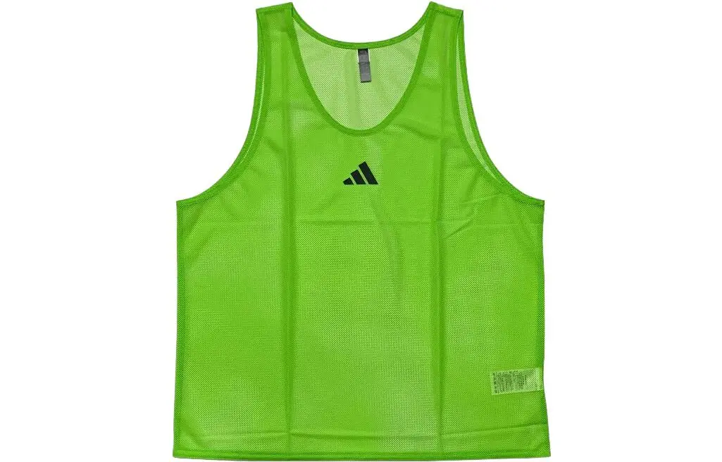 Adidas Tank Tops Men's Green Crew Neck Thin Straight Fit