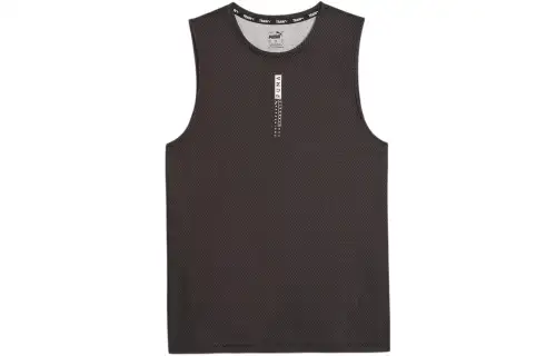 PUMA CLASSICS Tank Tops Men's Black Crew Neck Moderate Other