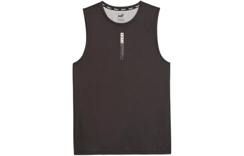 PUMA CLASSICS Tank Tops Men's Black Crew Neck Moderate Other
