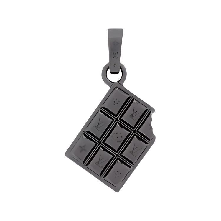 Мужская подвеска Louis Vuitton Chocolate Bar (серая)