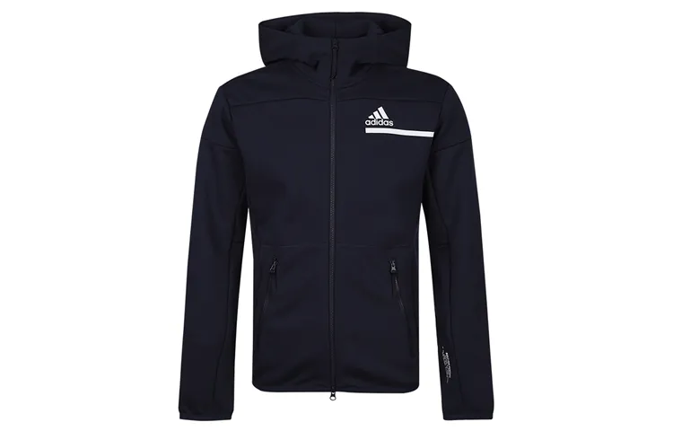 Adidas Jackets Men's Navy Hooded Moderate Other