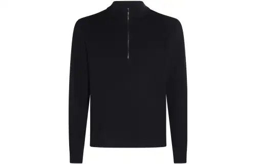Loro Piana Sweaters Men's Black Stand Collar Moderate Other