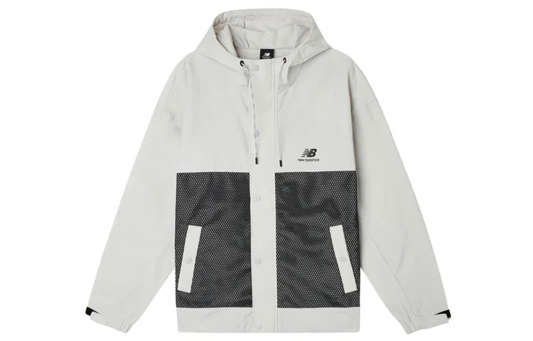 New Balance Jackets Men's Gray Hooded Moderate Other