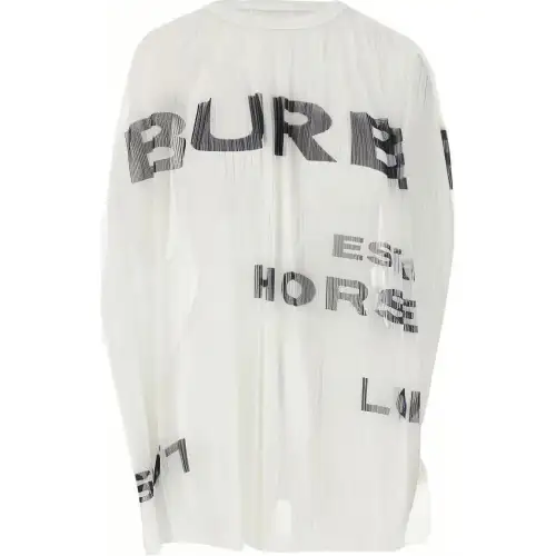 Burberry Tank Tops Men's White Crew Neck Moderate Straight Fit