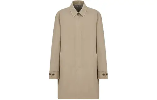 DIOR Quarterly New Products Jackets Men's Beige Lapel Moderate Straight Fit