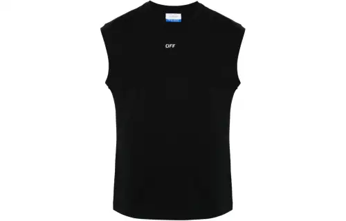 OFF-WHITE Logo-print Cotton Tank Top