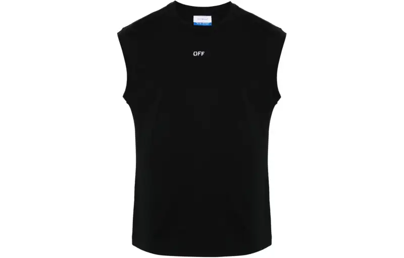 OFF-WHITE Logo-print Cotton Tank Top