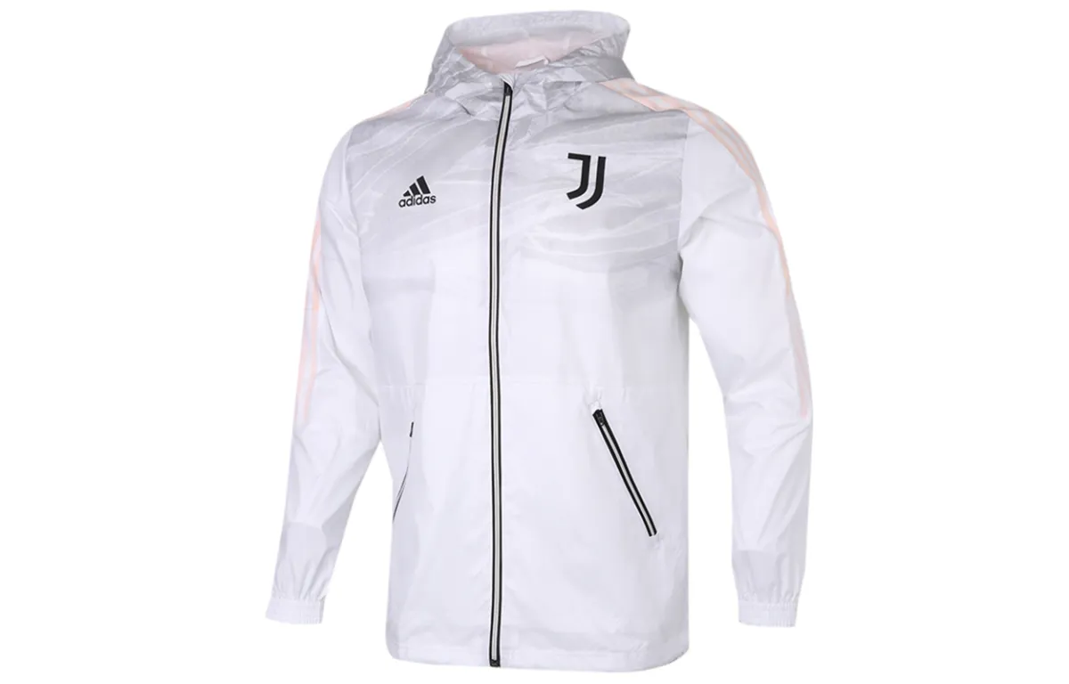 Adidas Jackets Men's White Hooded Moderate Other