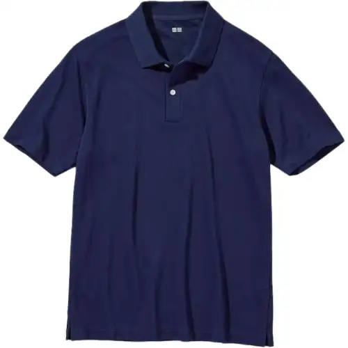 UNIQLO AIRism Polo Shirt Unisex Dark Blue