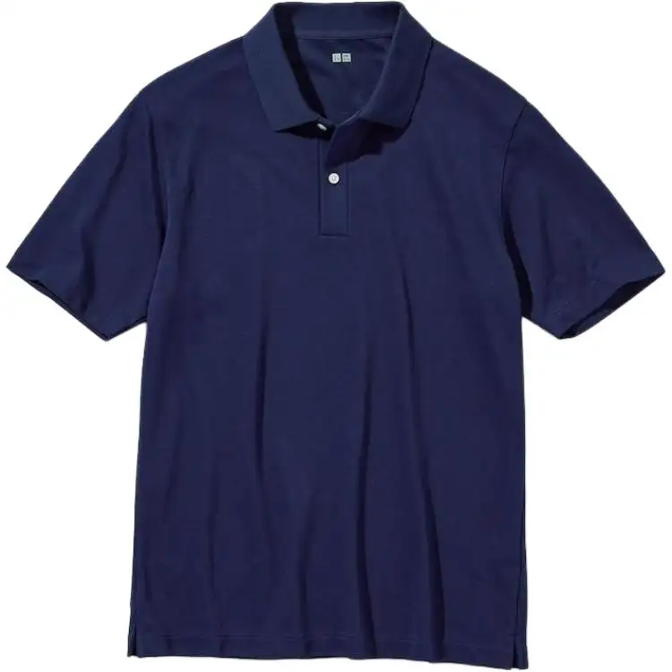 UNIQLO AIRism Polo Shirt Unisex Dark Blue