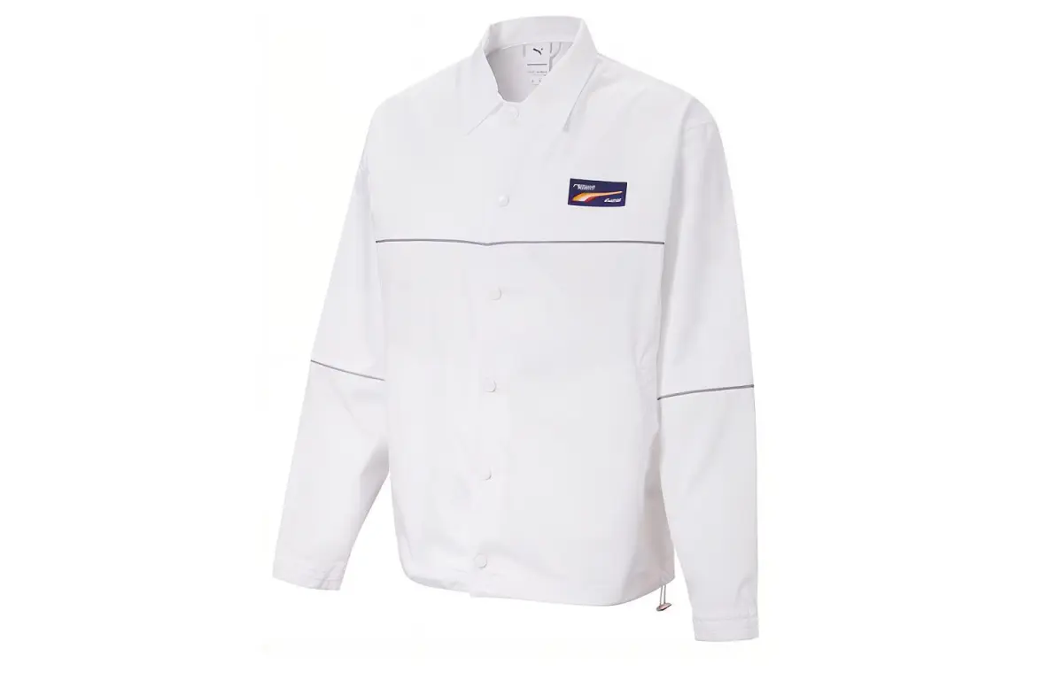 PUMA Jackets Men's White Lapel Moderate Other