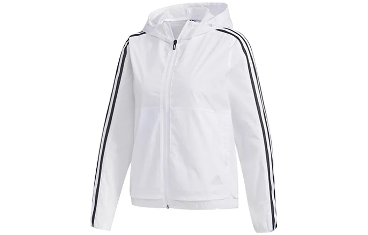 Adidas Jackets Women's White Hooded Moderate Other