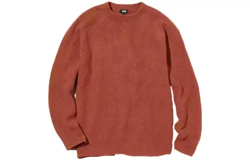 UNIQLO Sweater Unisex Orange Brown