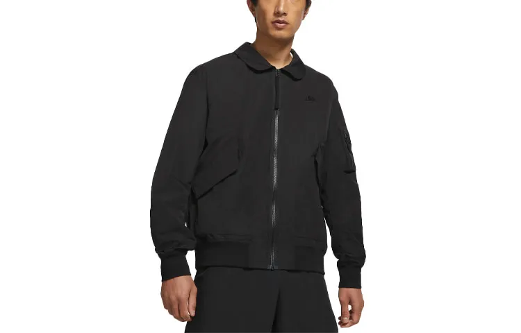 Nike Jackets Men's Black Lapel Moderate Other