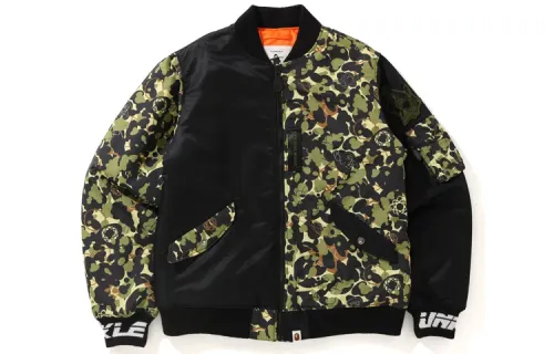 Bape X Unkle Mwa Camo MA 1 Jacket