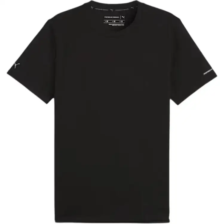 PUMA Porsche Design T Shirts Men's Black Crew Neck Moderate