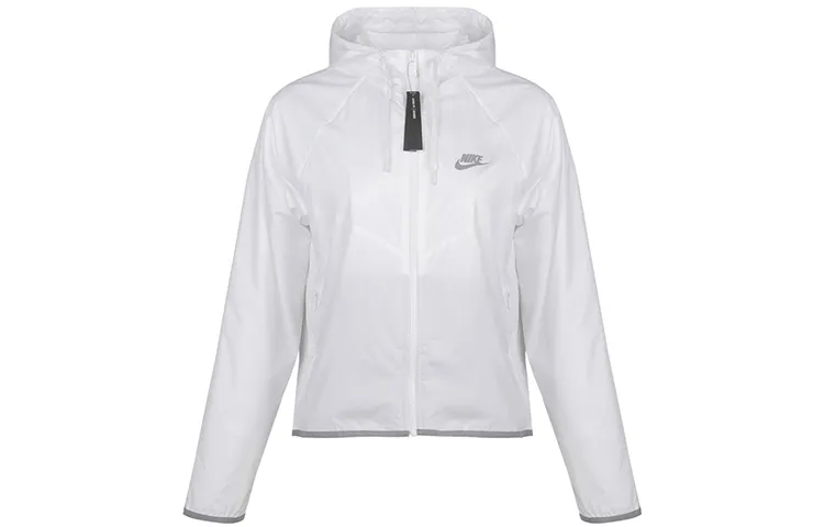 Nike Jackets Unisex White Hooded (Non-detachable) Moderate