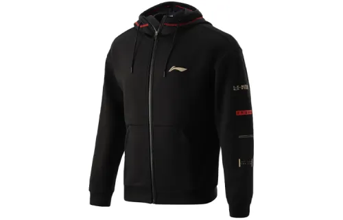 Li Ning Jackets Men's Black Hooded Moderate Other