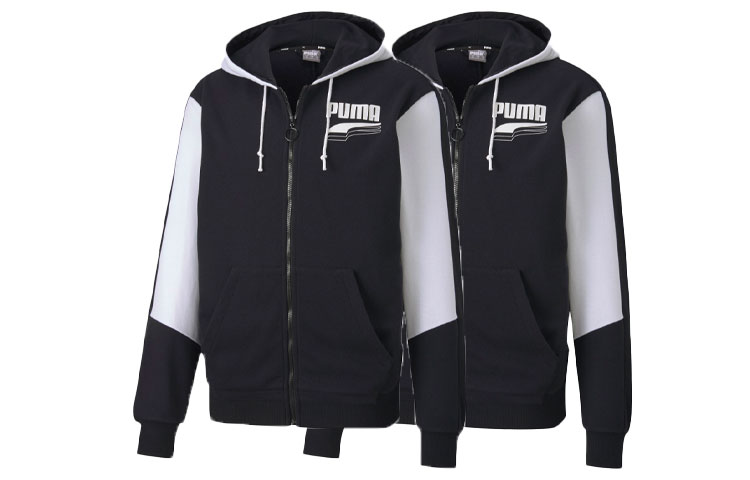 Мужская куртка PUMA (черно-белая) — фото 7