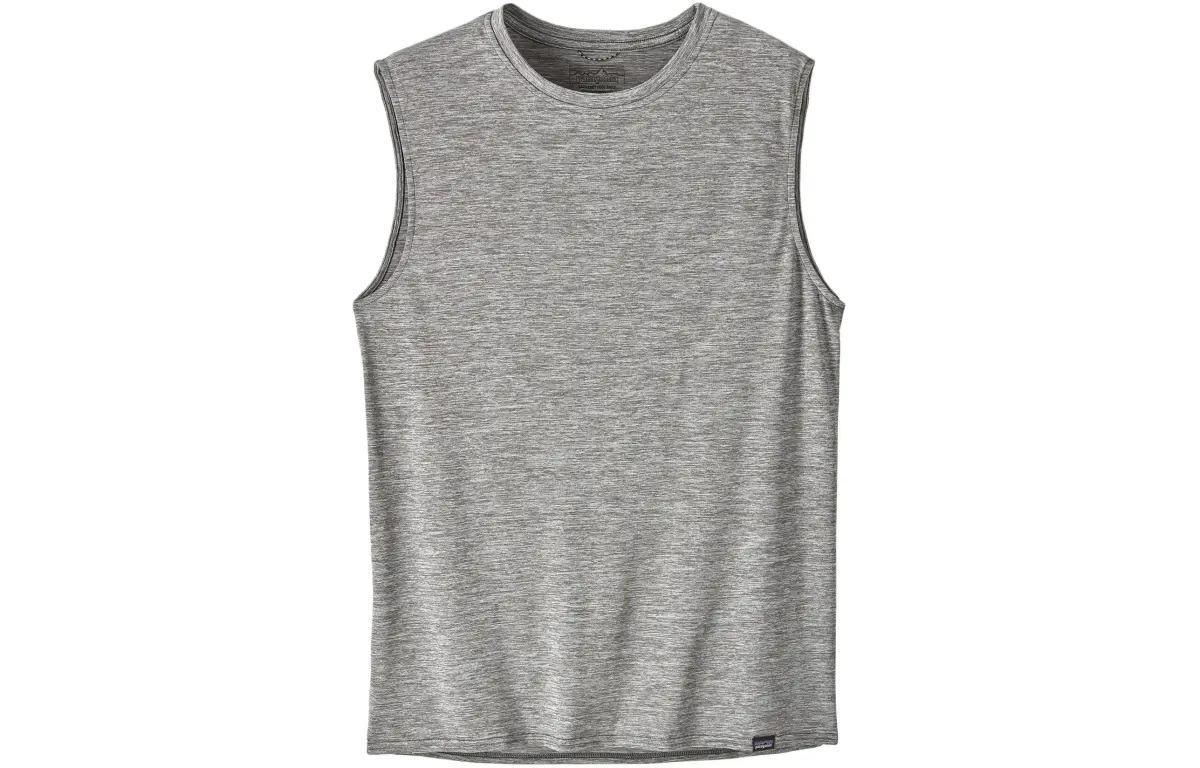 Patagonia Capilene Tank Tops Men's Crew Neck Moderate