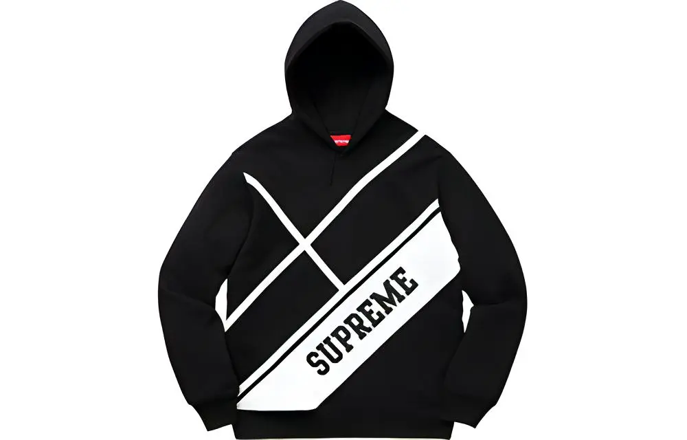 Supreme Diagonal Hooded Sweatshirt
