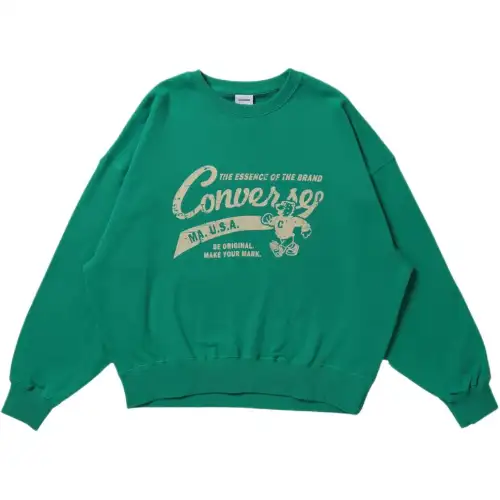 Converse Flocky Bear PO Sweatshirt Unisex Green
