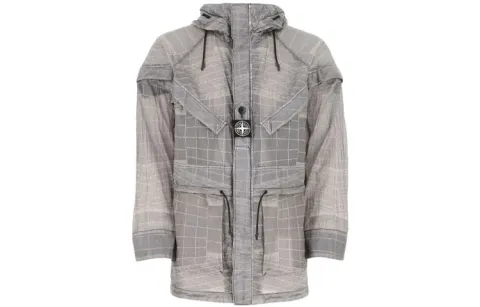Stone Island Reflective Grid Drawstring Jacket