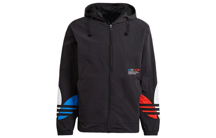Adidas Originals Jackets Men's Black Hooded Moderate Other