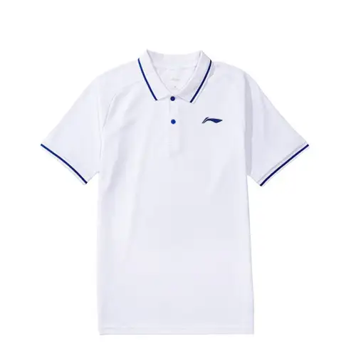 Li Ning Polo Shirt Unisex Basic White