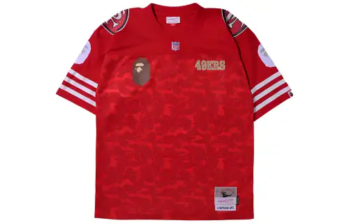 Bape X Mitchell & Ness Nfl San Francisco 49ers Legacy Jersey