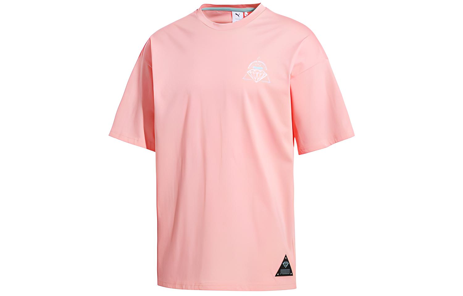 Мужская футболка PUMA T (розовый) — фото 2