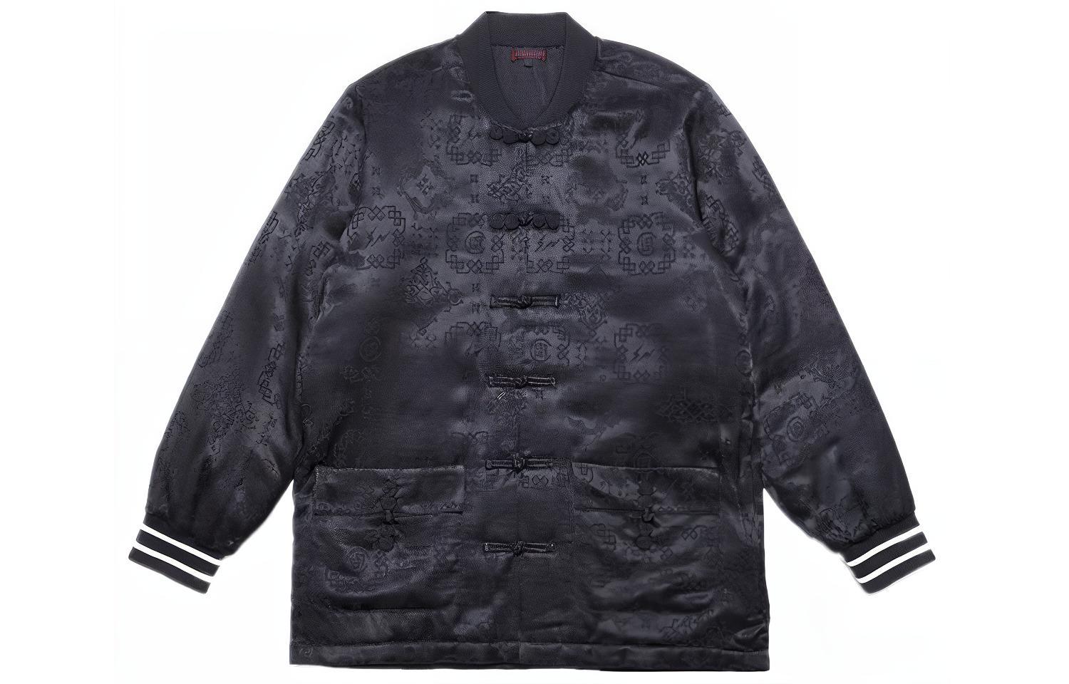 Куртка CLOT x Fragment Design Black Silk (черная)