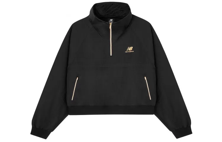New Balance Jackets Women's Black Stand Collar Moderate Other