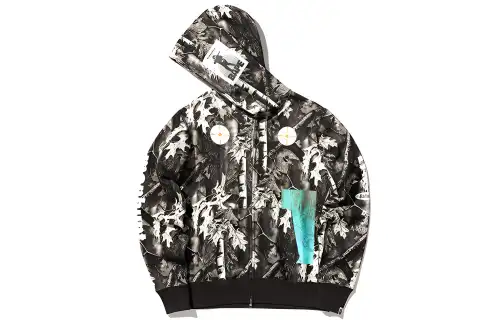 Bape Forest Camo Wide Full Zip Hoodie