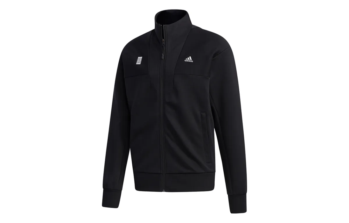 Adidas Jackets Men's Black Stand Collar Moderate Other