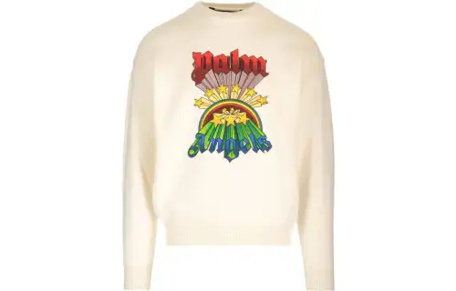 Palm Angels rainbow logo-print jumper