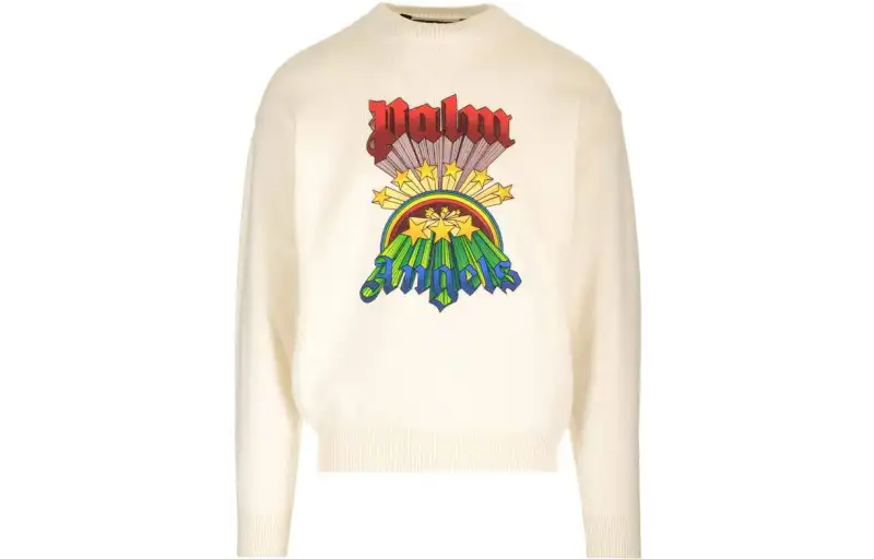 Palm Angels rainbow logo-print jumper