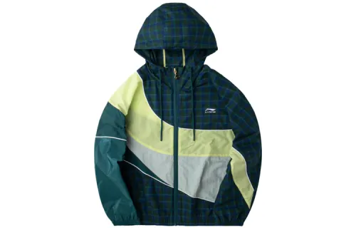 Li Ning Sports Fashion Collection Jackets Men's Green Hooded Moderate Other