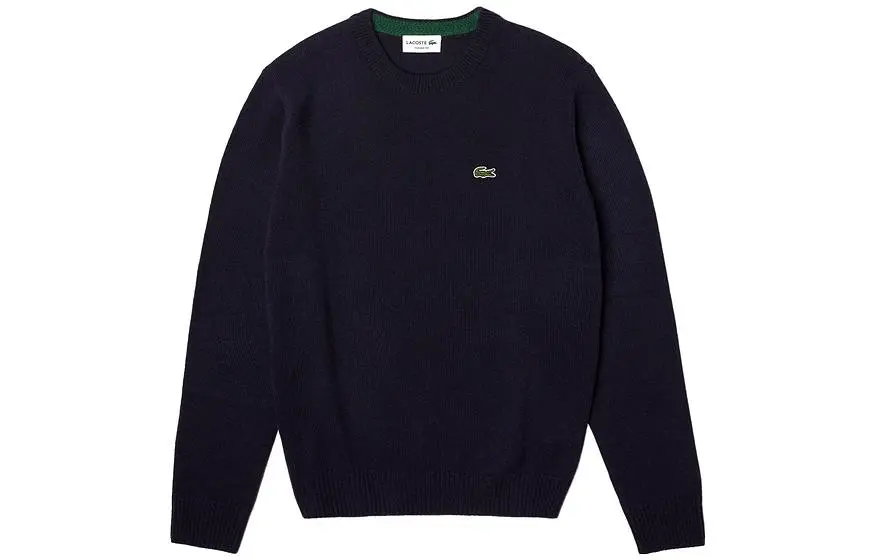 LACOSTE Sweaters Men's Marine Blue Crew Neck Moderate Other