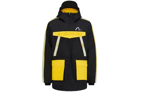 EVISU Jacket Men's Black/Yellow