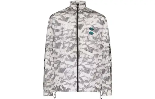 OFF WHITE FW20 Jackets Men's Gray White Stand Collar Moderate Other