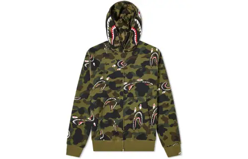 Bape Shark 1St Camo Shark Full Zip Hoodie SS23