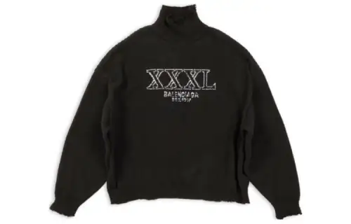 Balenciaga Sweaters Unisex Black Turtleneck Moderate Other